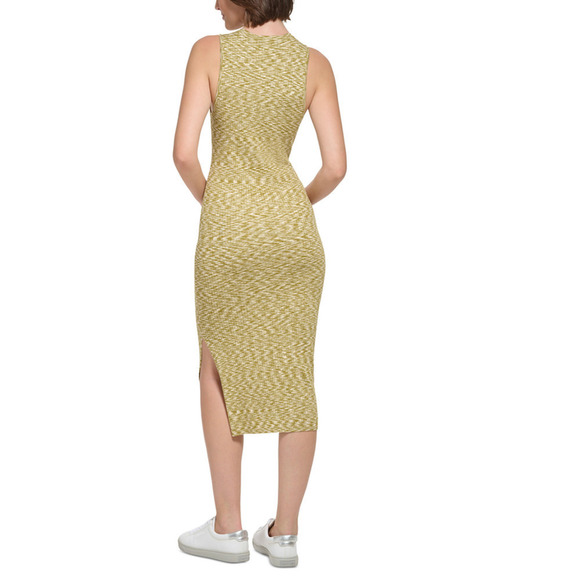 Calvin Klein Jeans Women's Space-Dyed Sleeveless Midi Dress Olive Size XL NWT - Picture 7 of 13